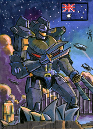 Striker Eureka sketch card