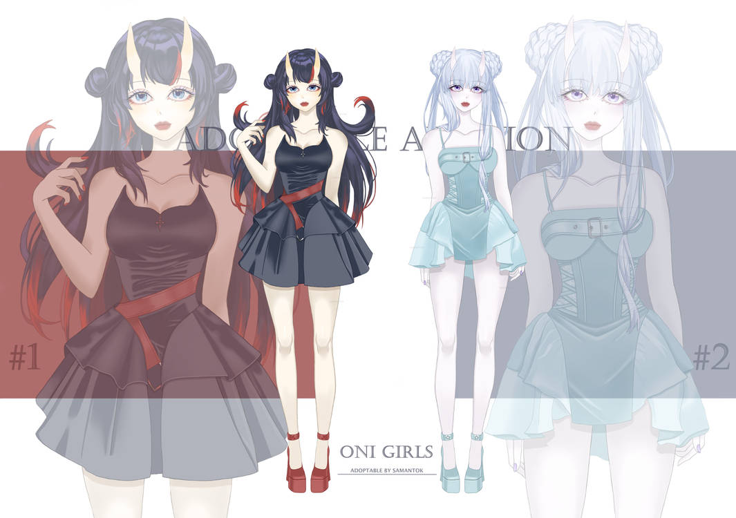 [OPEN 2/2] Adoptable Auction: Oni Girls