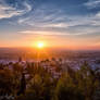 Sunset Over Granada - Spain