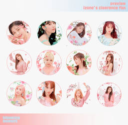 iz*one clearance fan / blooming moment.