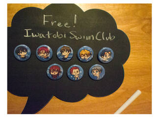 Free! Iwatobi Swimming Buttons