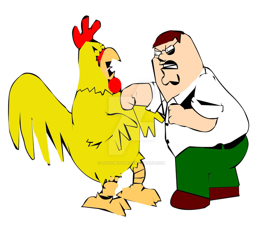 peter and the chicken by lone-beatle on DeviantArt