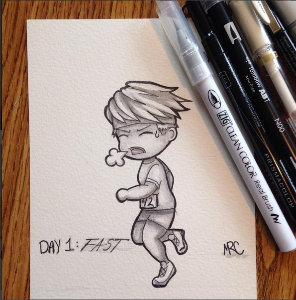 Inktober Day 1 - FAST