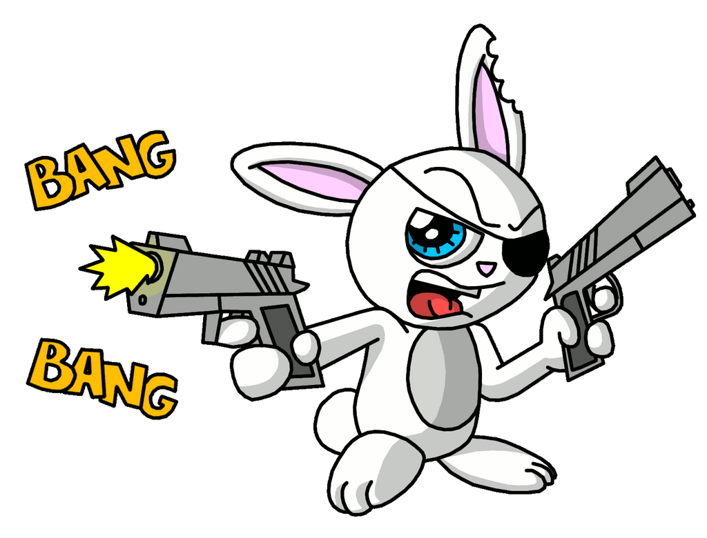 Bunny with Guns by Drewdini on DeviantArt