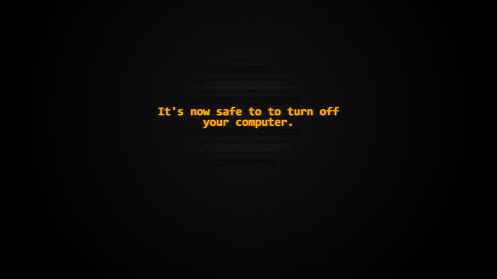 Wallpaper - Turn Off Your Computer by Drewdini on DeviantArt