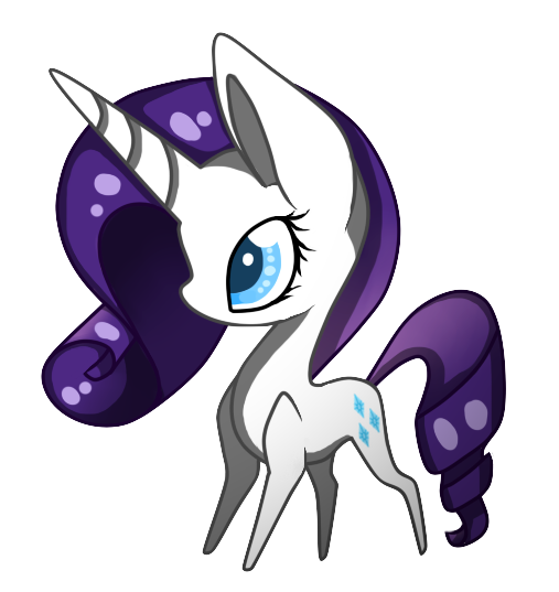 Chibi Rarity by iLucky7 on DeviantArt