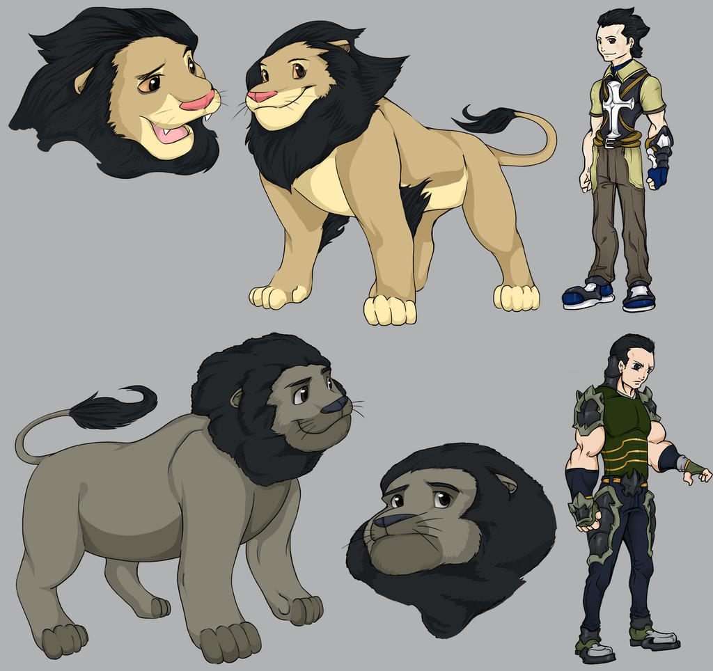 Lion Forms Set 2 by KajiMateria on DeviantArt