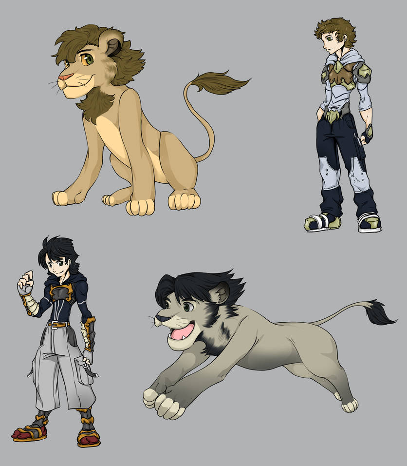 Lion Forms set 3 by KajiMateria on DeviantArt