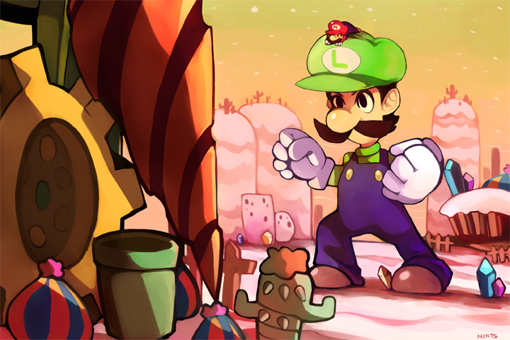 Giant Luigi vs Drilldigger