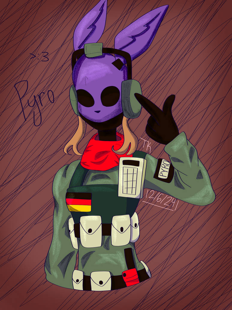 Pyro :3 (Gift for a bestie) by InferniaArtz on DeviantArt