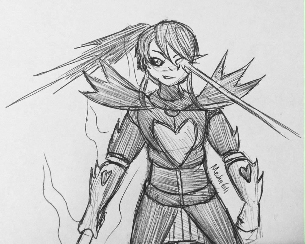 Pyribbit Undertale Pyrrha the Undying (Betterer, RWBY x UNDERTALE) by MechaG11 on DeviantArt