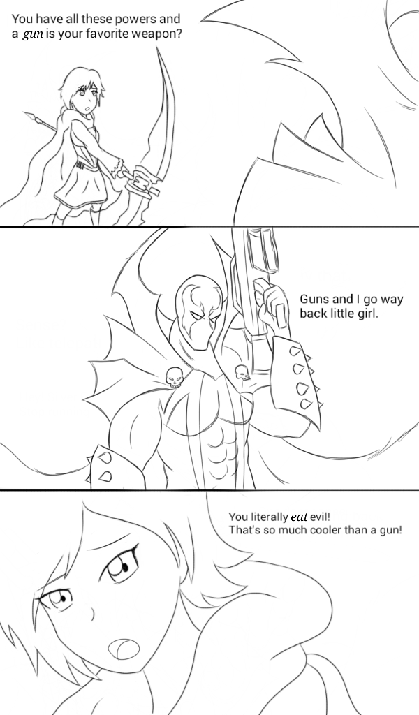 Spawn In Rwby INJRWBY Elseworlds: Ruby vs Spawn by MechaG11 on DeviantArt