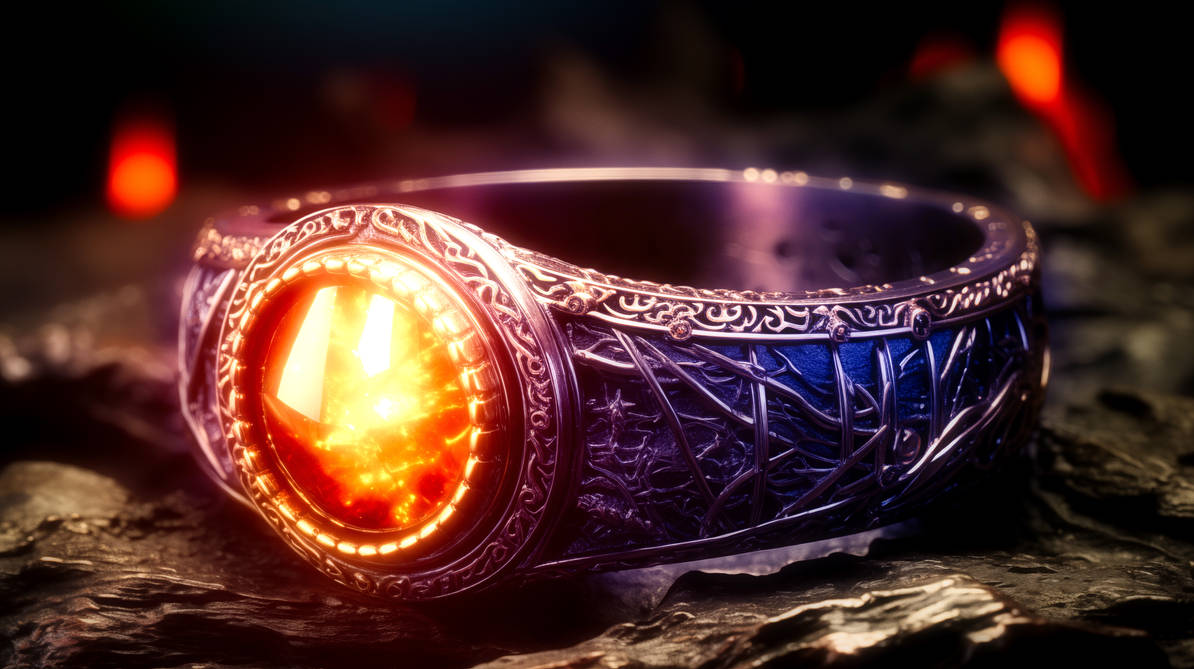 Glowing Ornate Fantasy Ring by a4mbs on DeviantArt