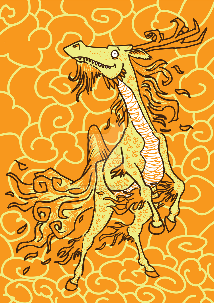 Kirin Rearing Rearing Kirin by mattwebb on DeviantArt