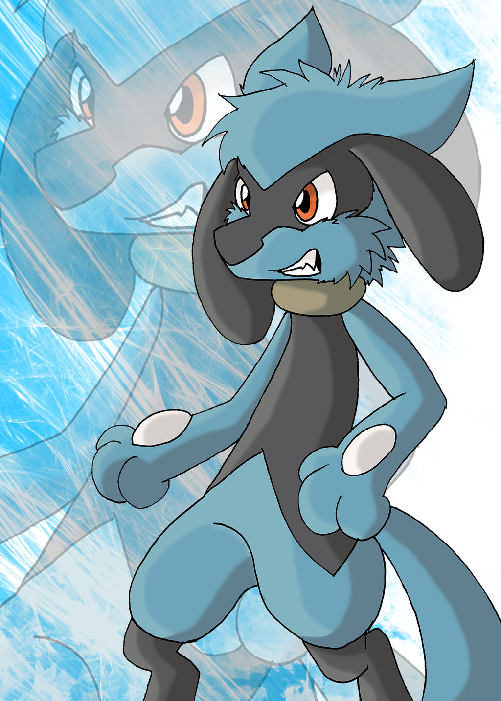 Giant Riolu Classic Riolu by Umpherio on DeviantArt