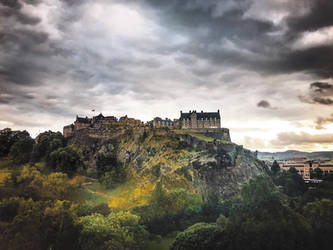 The last view of Edinburgh Castle