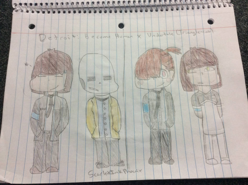 DBH x Undertale(Triangle-cat) by ScarletInkPhoenix on DeviantArt