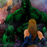 Hulk vs Ms. Marvel Coloring