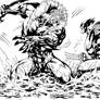 Wolverine vs Sabretooth INK