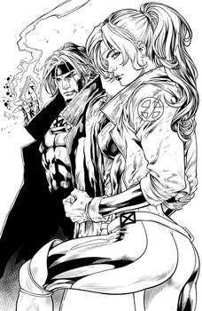Rogue and Gambit Re-Ink.