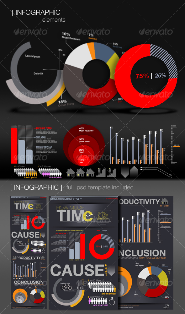 Infographic Elements + Template