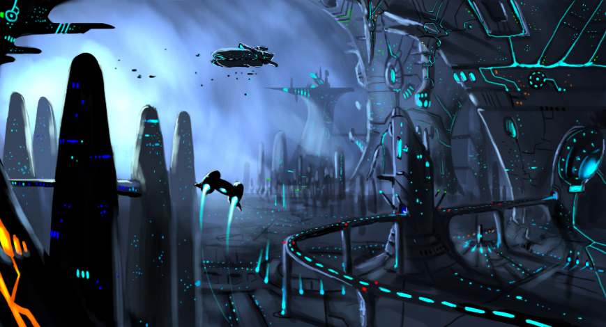 Protoss City By Highdarktemplar On DeviantArt