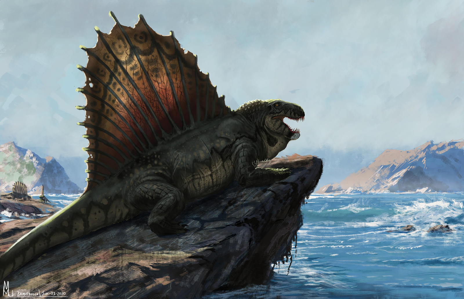Dimetrodon by highdarktemplar on DeviantArt
