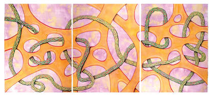 Purple and Orange Tryptic