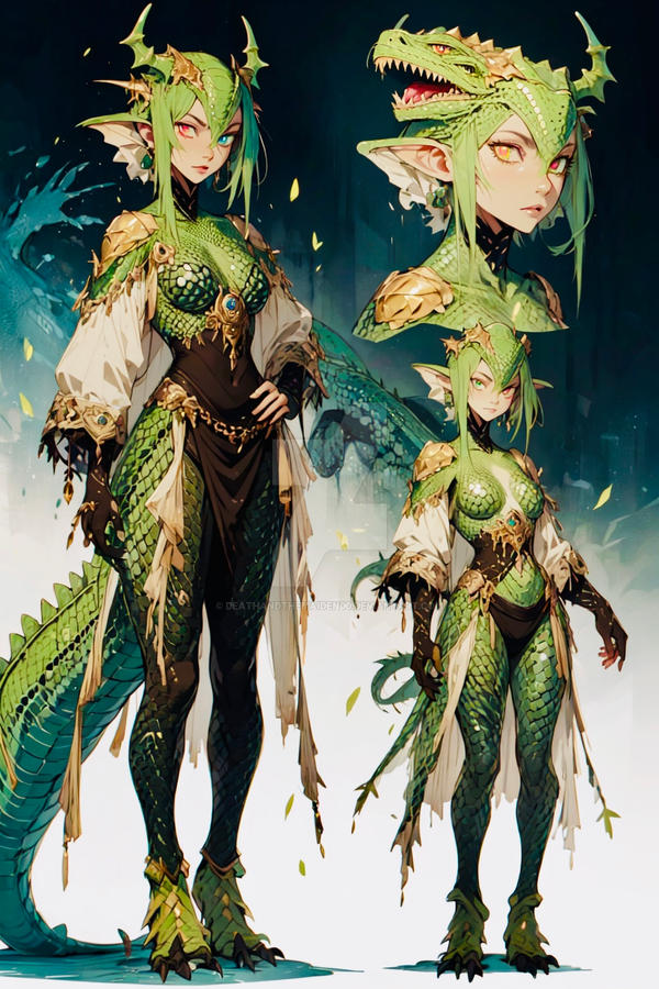 Green Dragon Girl By Deathandthemaiden00 On DeviantArt green-dragon-girl-by-deathandthemaiden00-on-deviantart