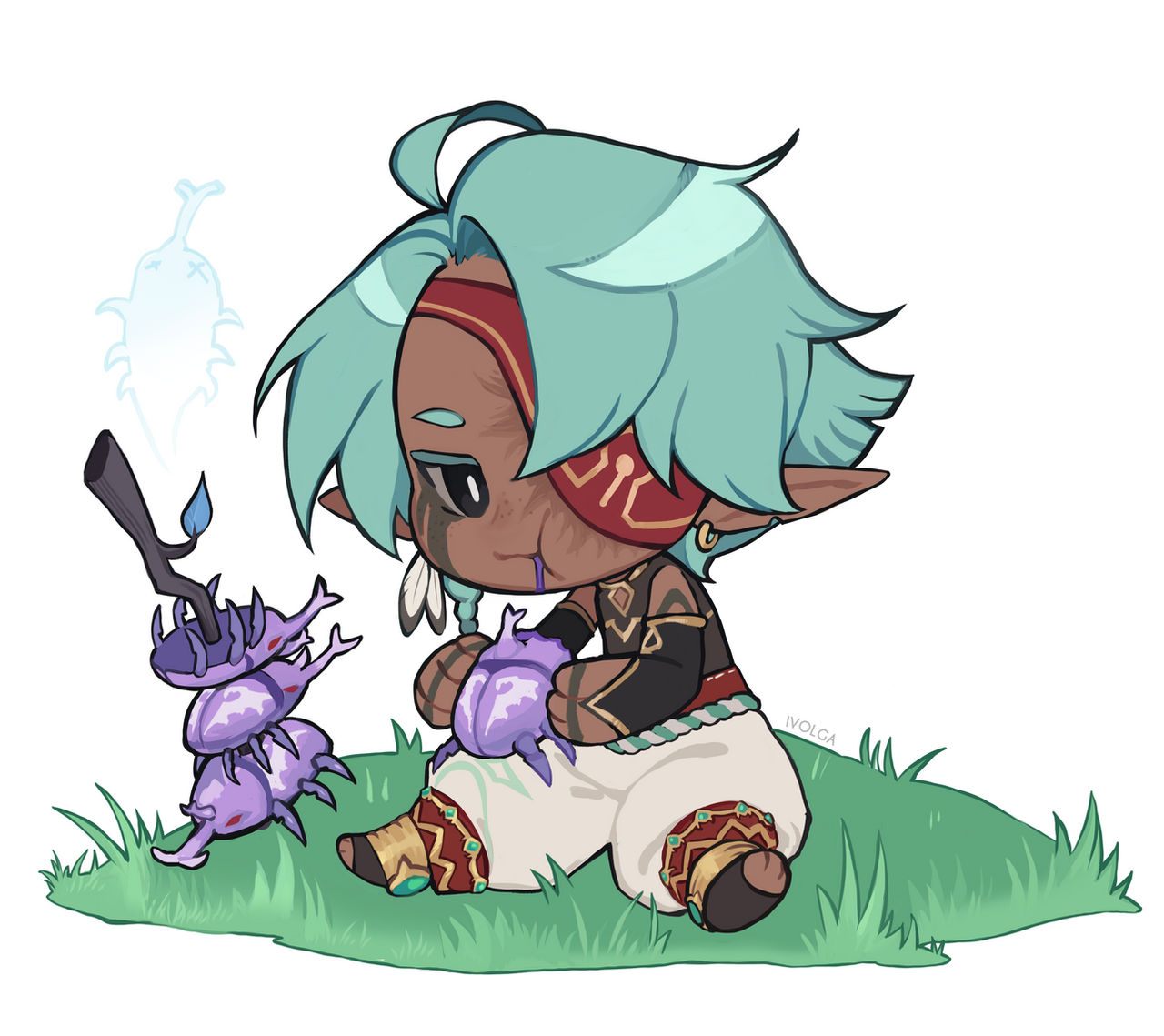 Chibi - Commission by lVOLGA on DeviantArt