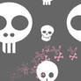 Seamless Girl Skulls