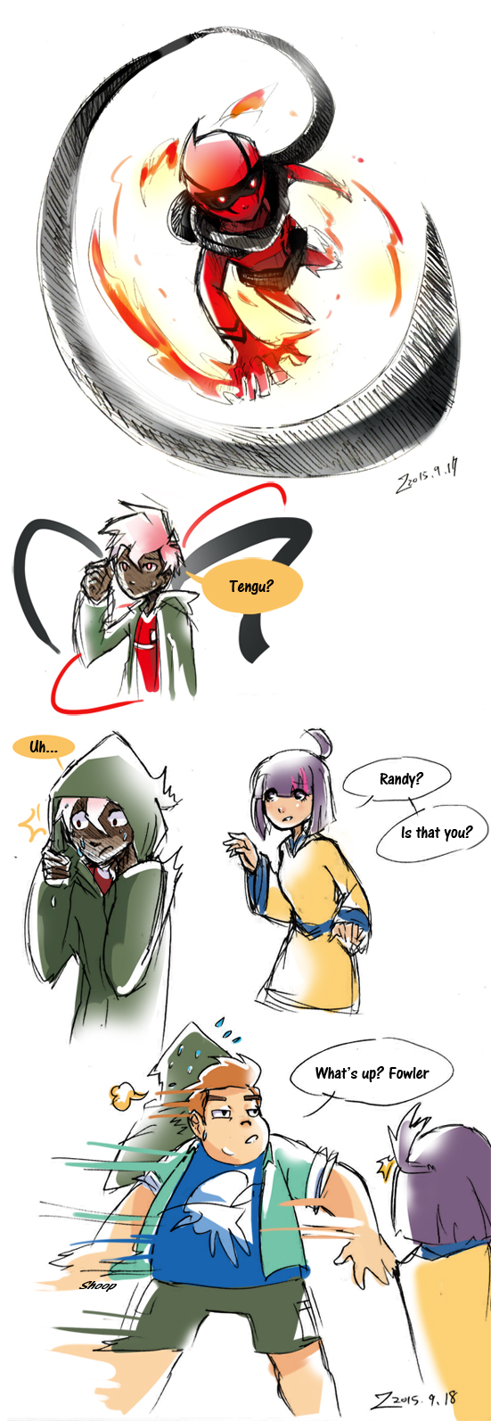 Tengu Randy doodle-01 by greenbudbowl on DeviantArt