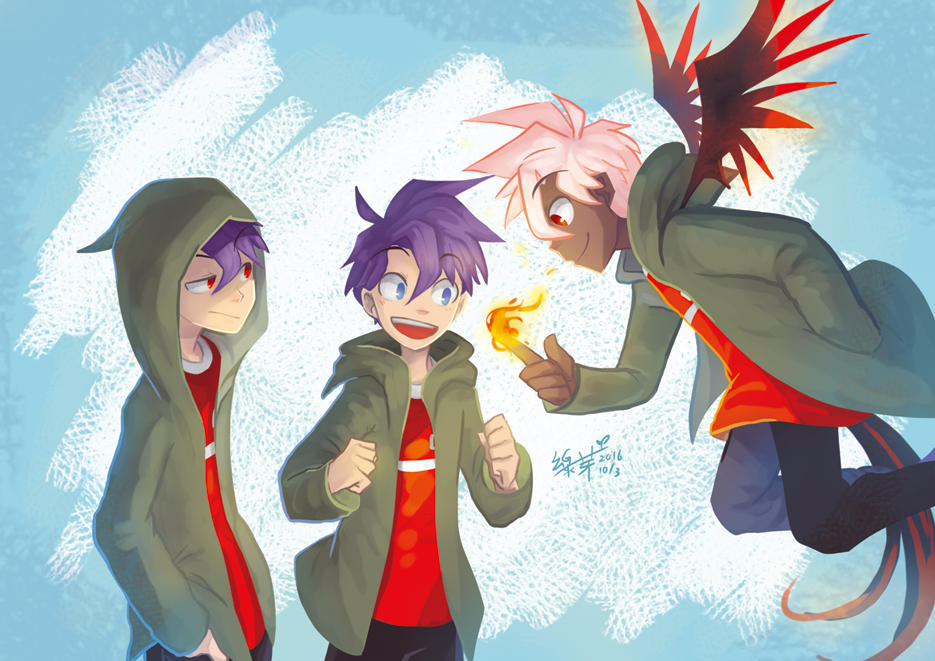 randy + nomirandy with tengu randy by greenbudbowl on DeviantArt