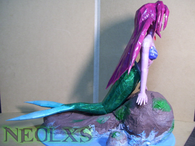 Ariel Mermaid Papercraft 3