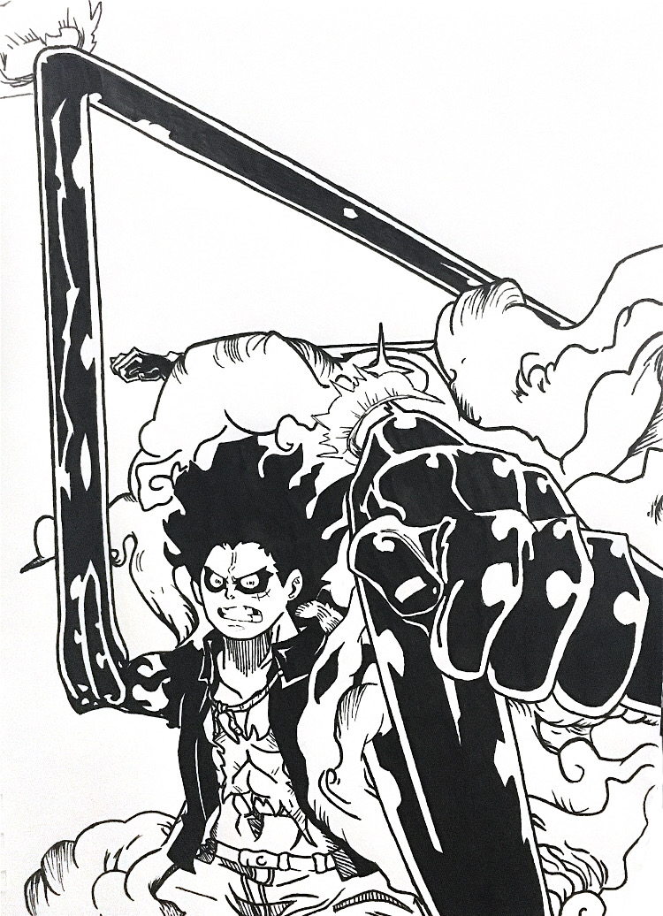 Gelpen Sketch Of Monkey D Luffy Gear 4th Snakeman By Exaltsescapism On Deviantart Gelpen Sketch Of Monkey D Luffy Gear 4th Snakeman By Exaltsescapism On Deviantart