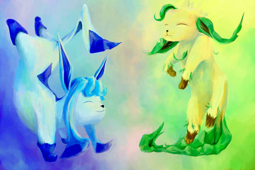 Glaceon and Leafeon