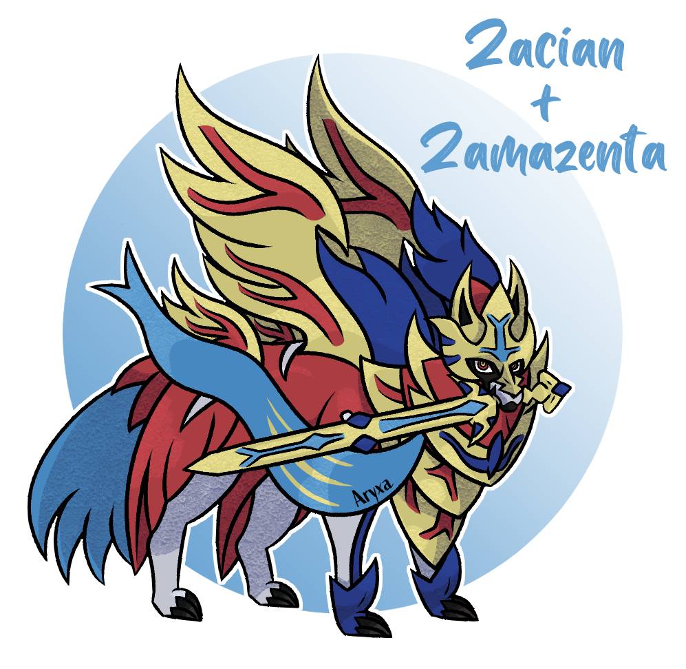 Zacian and Zamazenta by goosened on DeviantArt