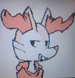 A braixen with a hoodie