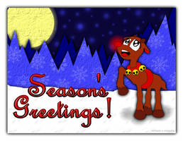 Christmas Card - Rudolph