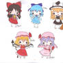 Touhou project:first chibi set