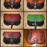 Historical 'cul-de-vilain' belt bag