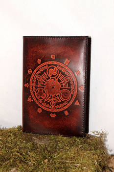 Ocarina of time, zelda A5 leather book cover