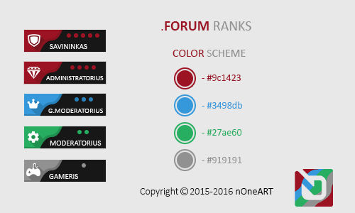 Forum Ranks Pack .PSD by nOneART on DeviantArt