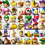 Mario Kart Wii U Roster (Larger)