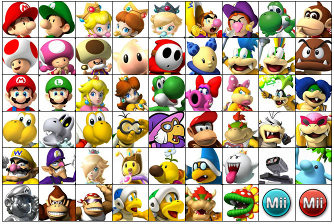 Mario Kart Wii U Roster (Larger) by koopatroopa3479 on DeviantArt