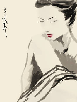 beauty in sumi e style