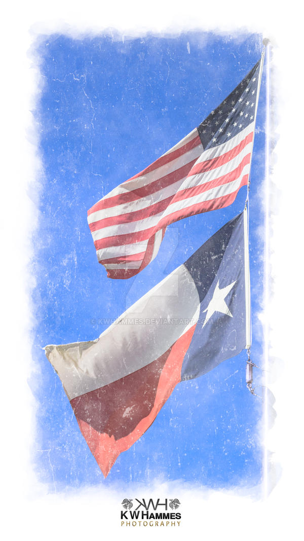 US-Texas Flags