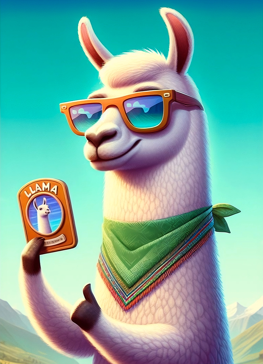 Llama Badge