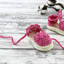 Pink baby sandals