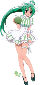 Sonozaki Mion maid fruit melon render